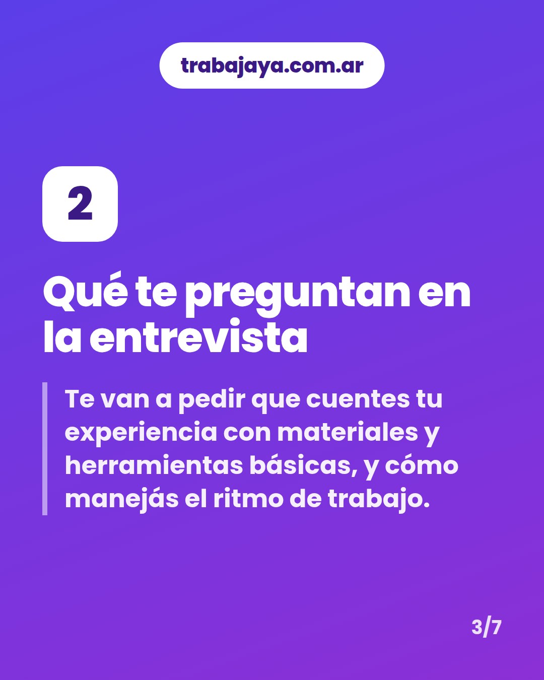 Cómo es trabajar de albañil: placa 3 de 7
