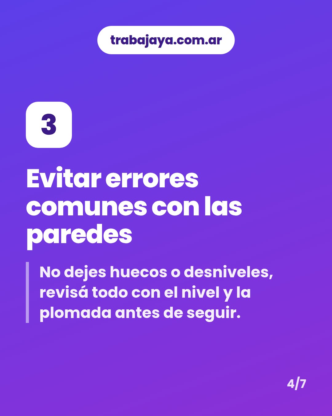 Cómo es trabajar de albañil: placa 4 de 7
