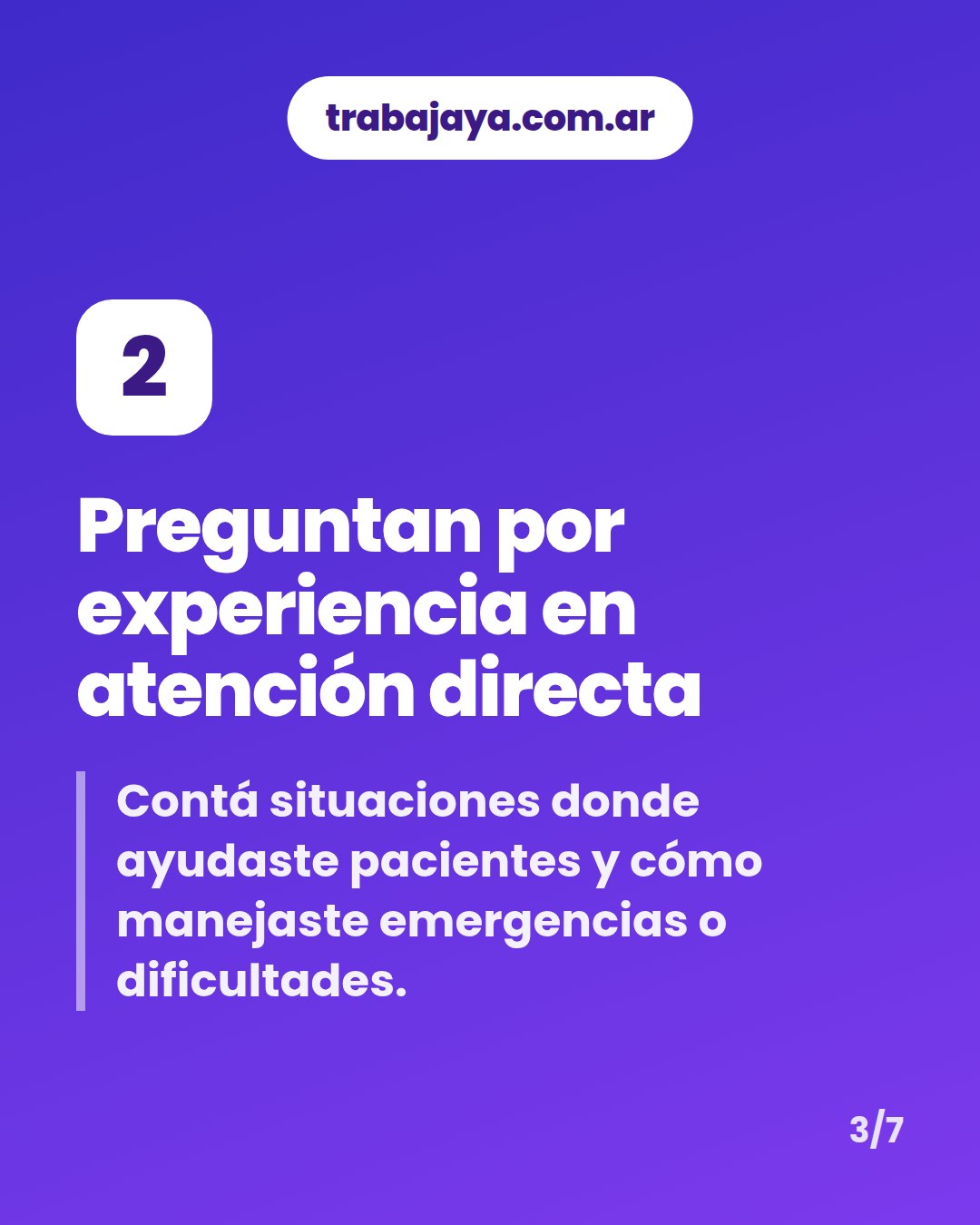 Cómo es trabajar de auxiliar de enfermería: placa 3 de 7