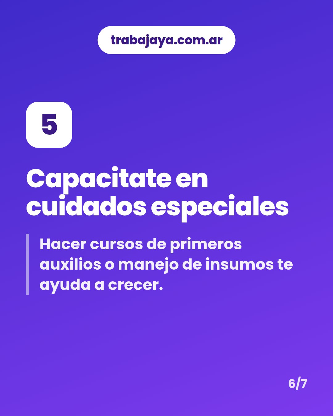 Cómo es trabajar de auxiliar de enfermería: placa 6 de 7