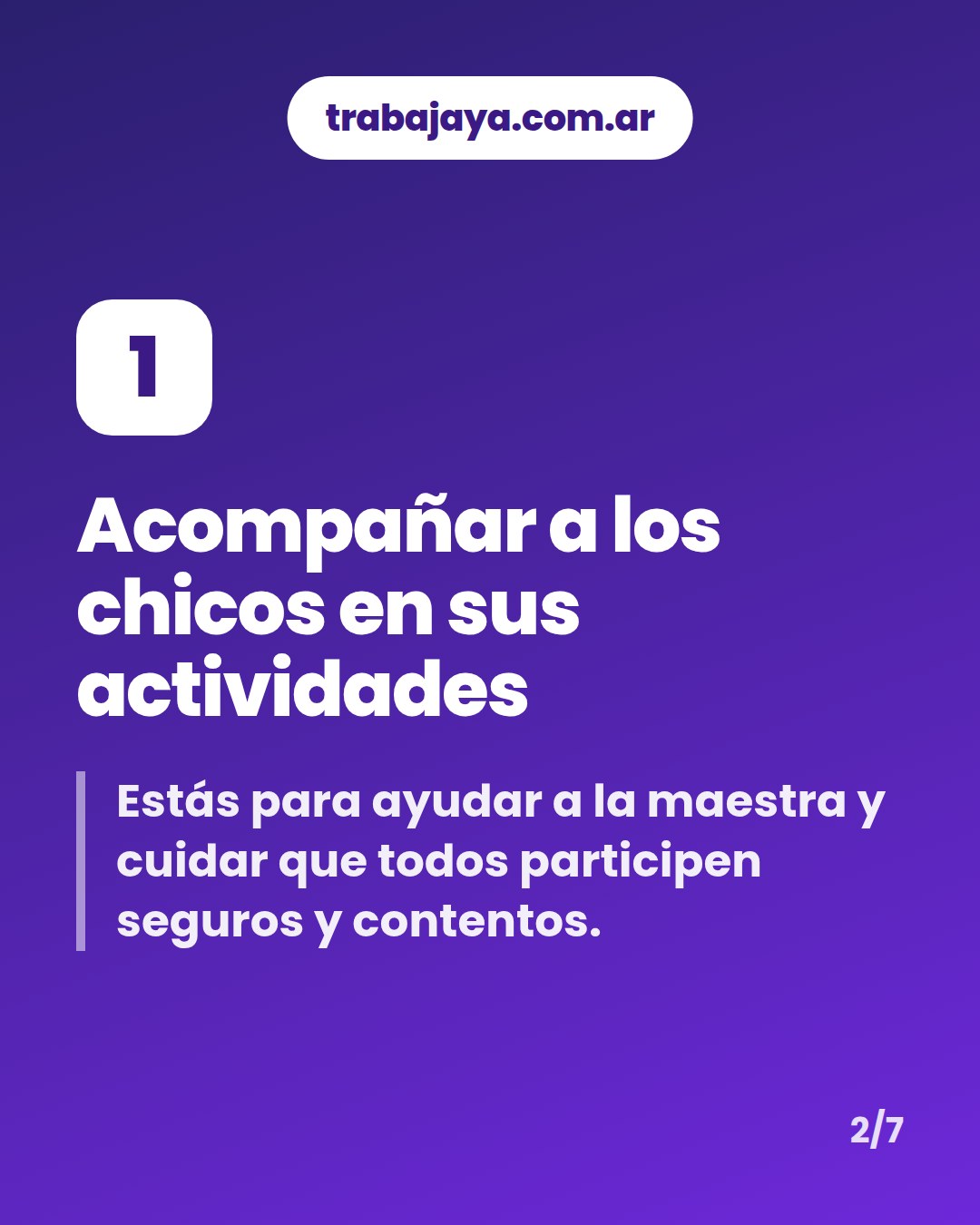Cómo es trabajar de auxiliar de maestra jardinera: placa 2 de 7