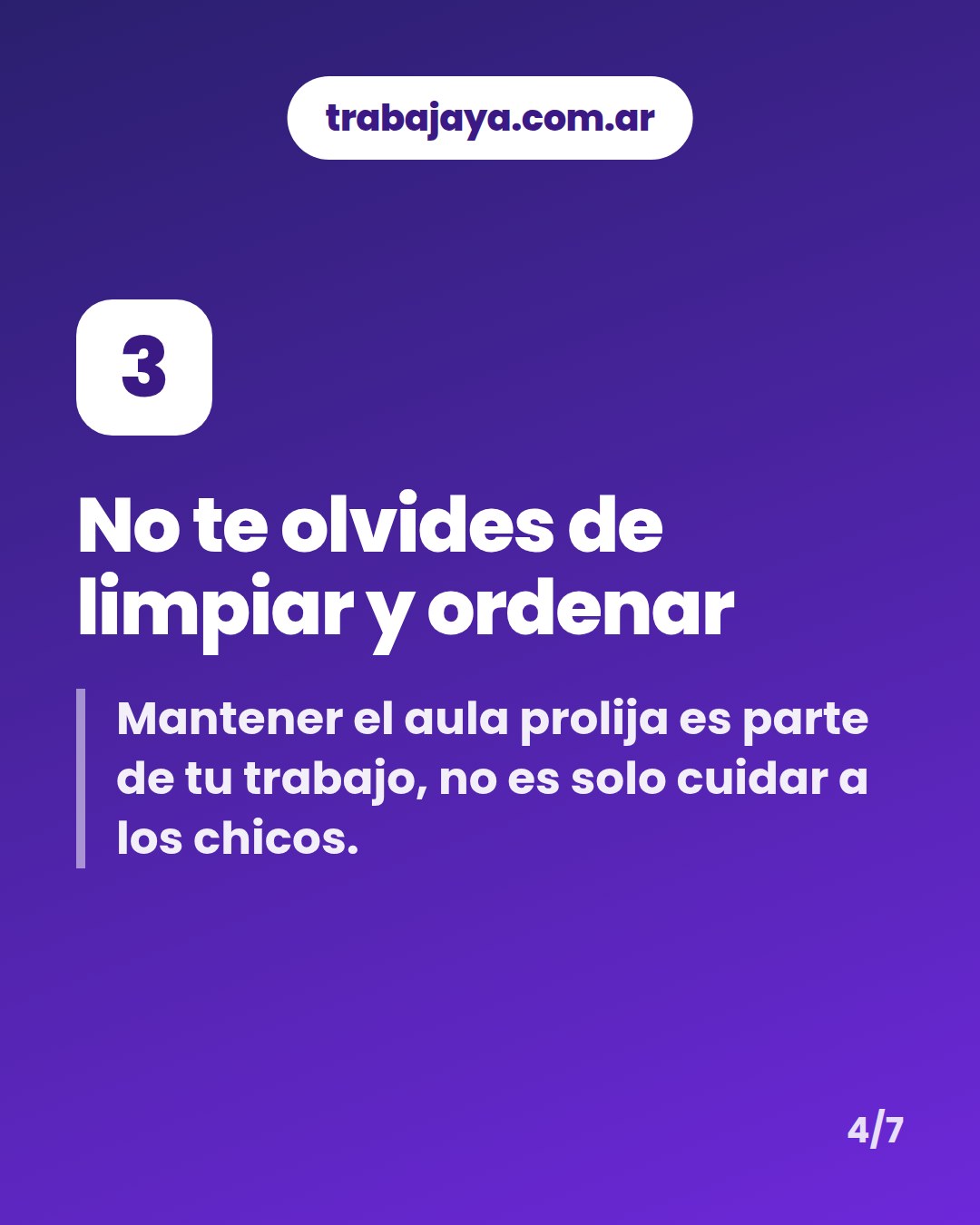 Cómo es trabajar de auxiliar de maestra jardinera: placa 4 de 7