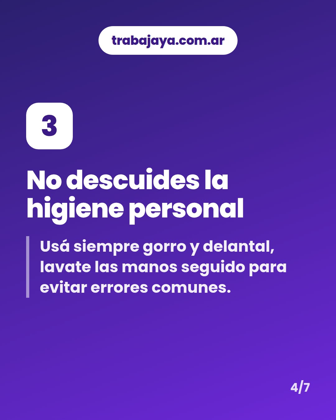 Cómo es trabajar de ayudante de cocina: placa 4 de 7