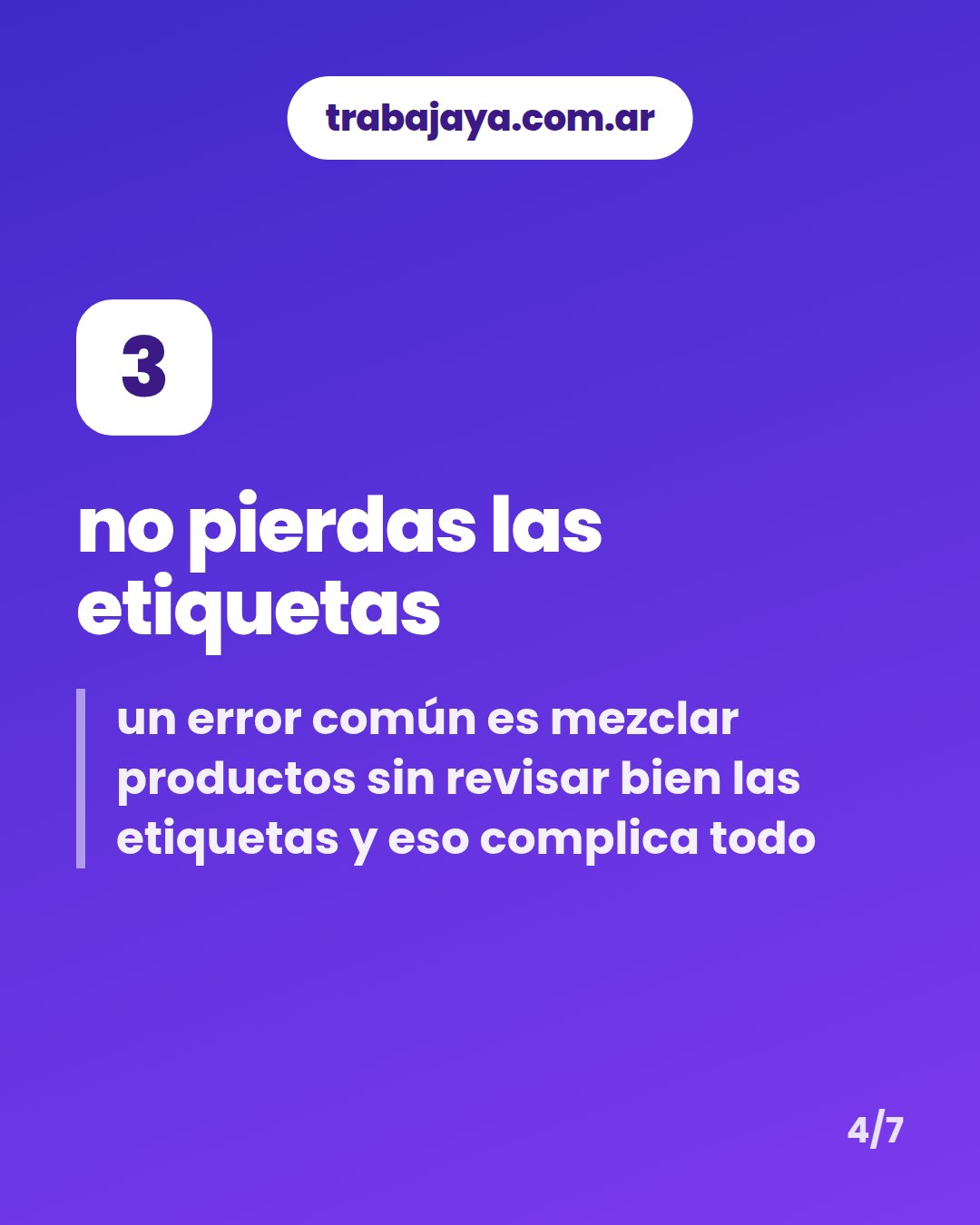 Cómo es trabajar de ayudante de depósito: placa 4 de 7
