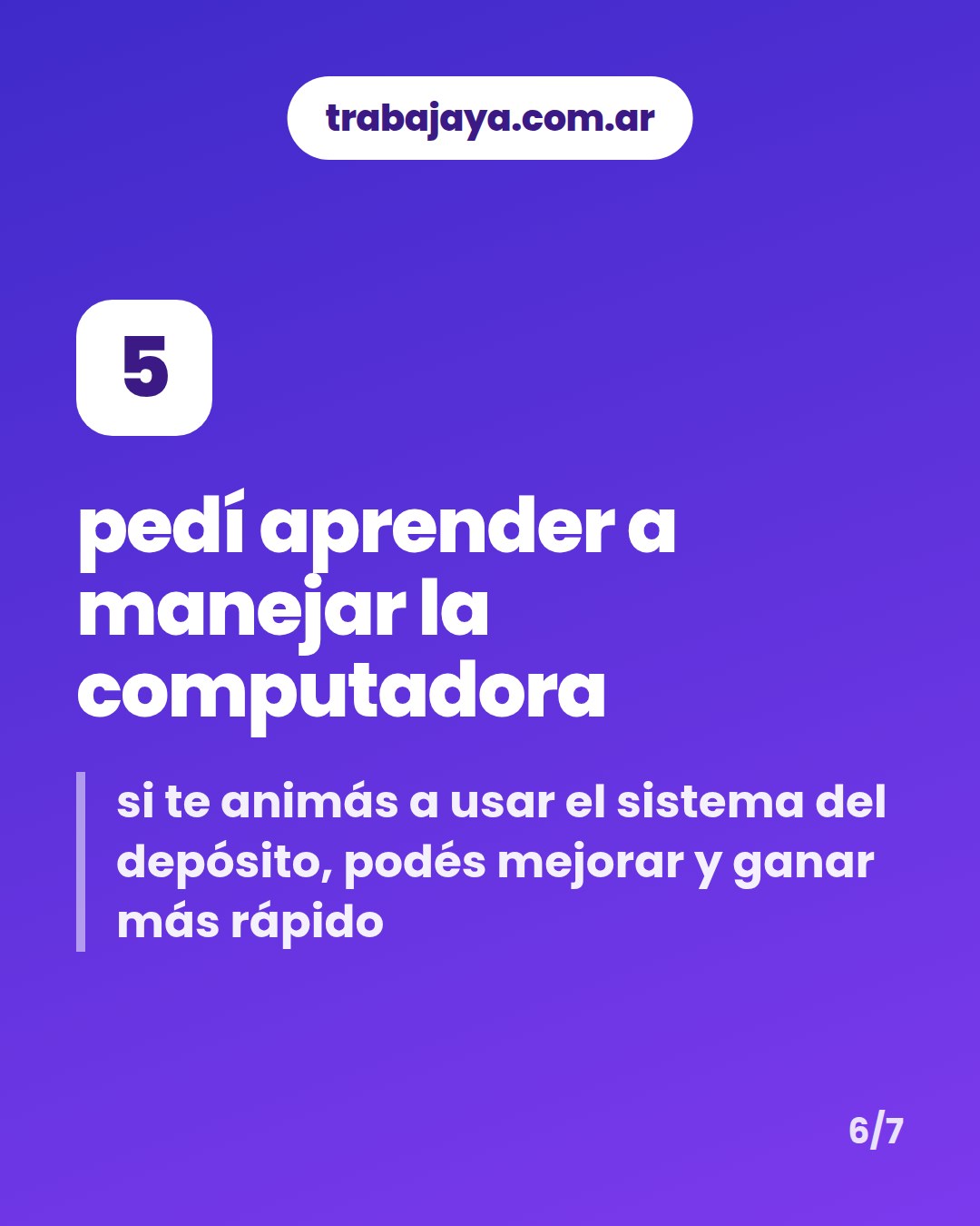Cómo es trabajar de ayudante de depósito: placa 6 de 7