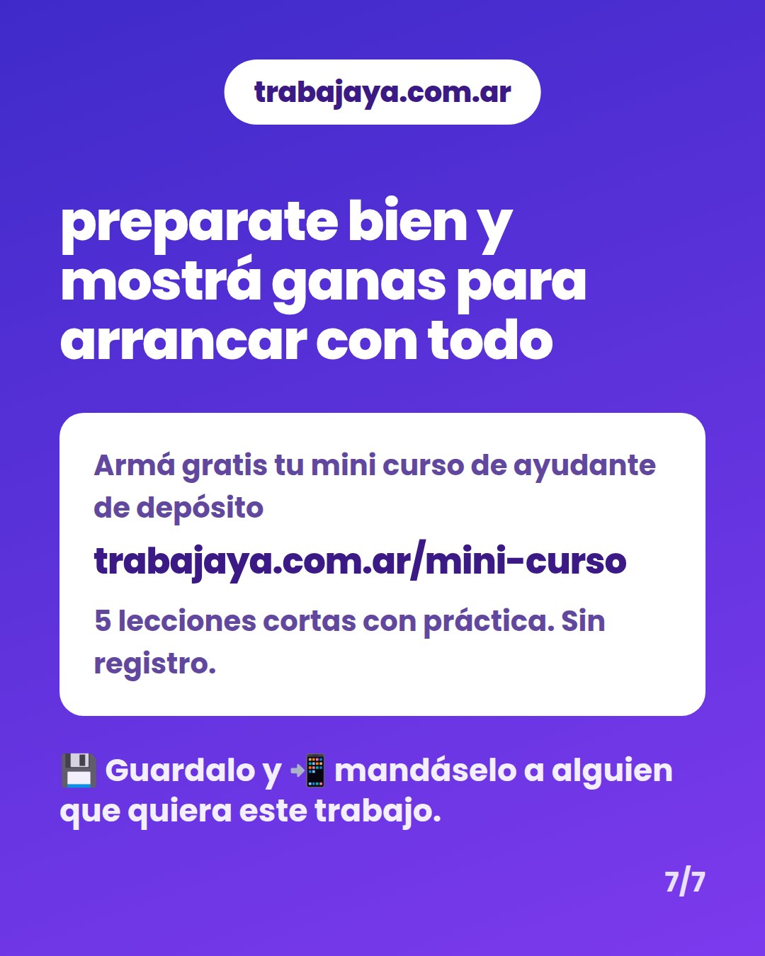Cómo es trabajar de ayudante de depósito: placa 7 de 7