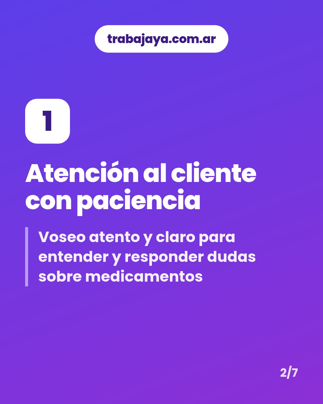 Cómo es trabajar de ayudante de farmacia: placa 2 de 7