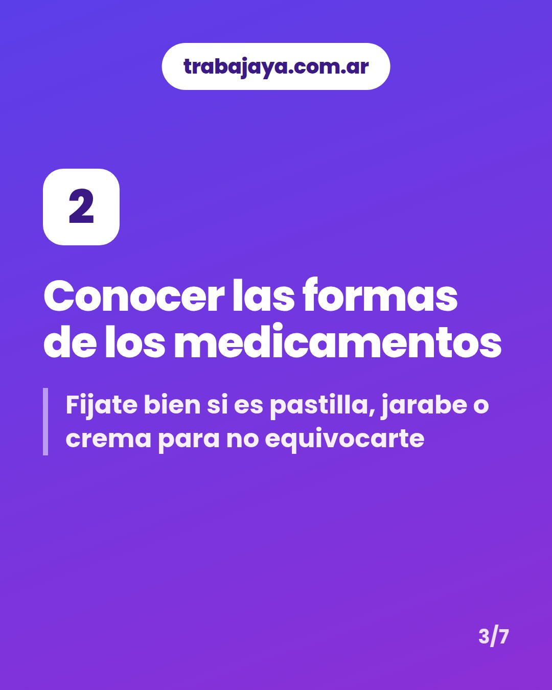 Cómo es trabajar de ayudante de farmacia: placa 3 de 7