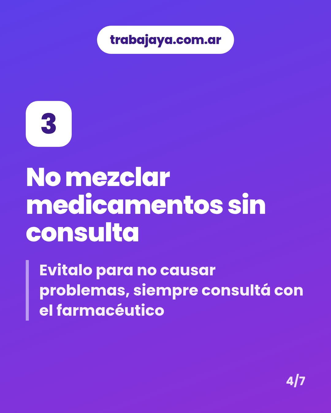 Cómo es trabajar de ayudante de farmacia: placa 4 de 7