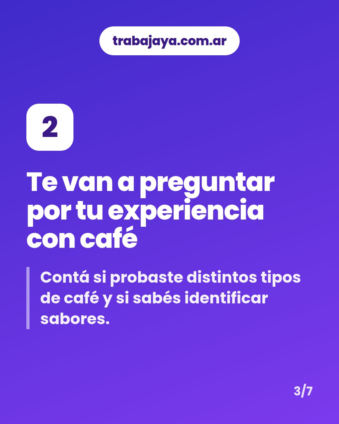 Cómo es trabajar de barista: placa 3 de 7