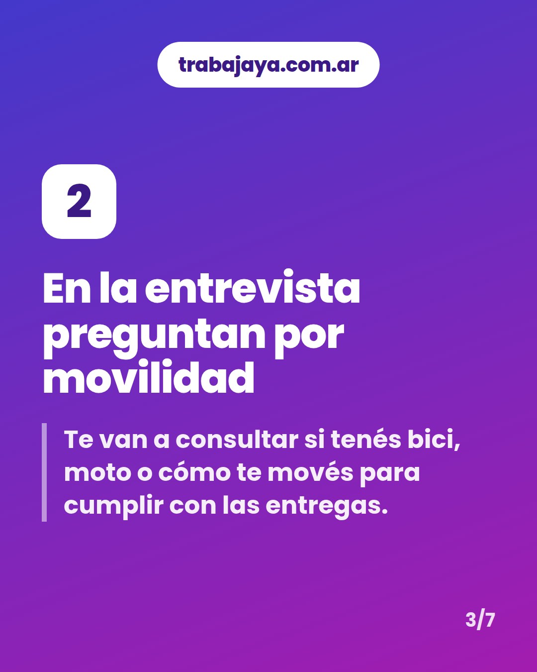 Cómo es trabajar de cadete: placa 3 de 7