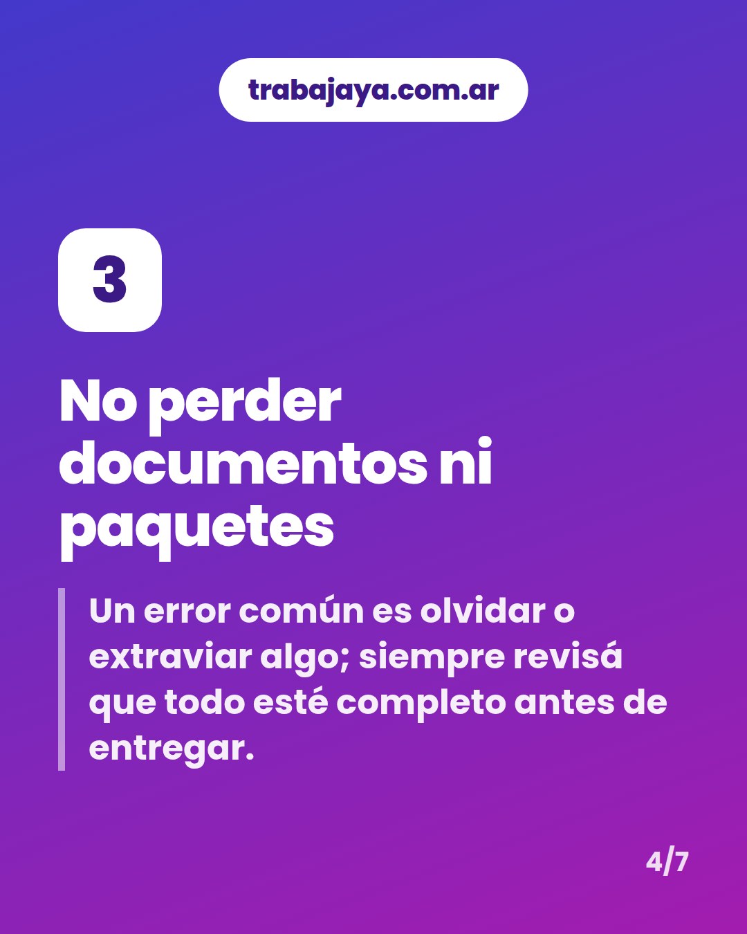 Cómo es trabajar de cadete: placa 4 de 7