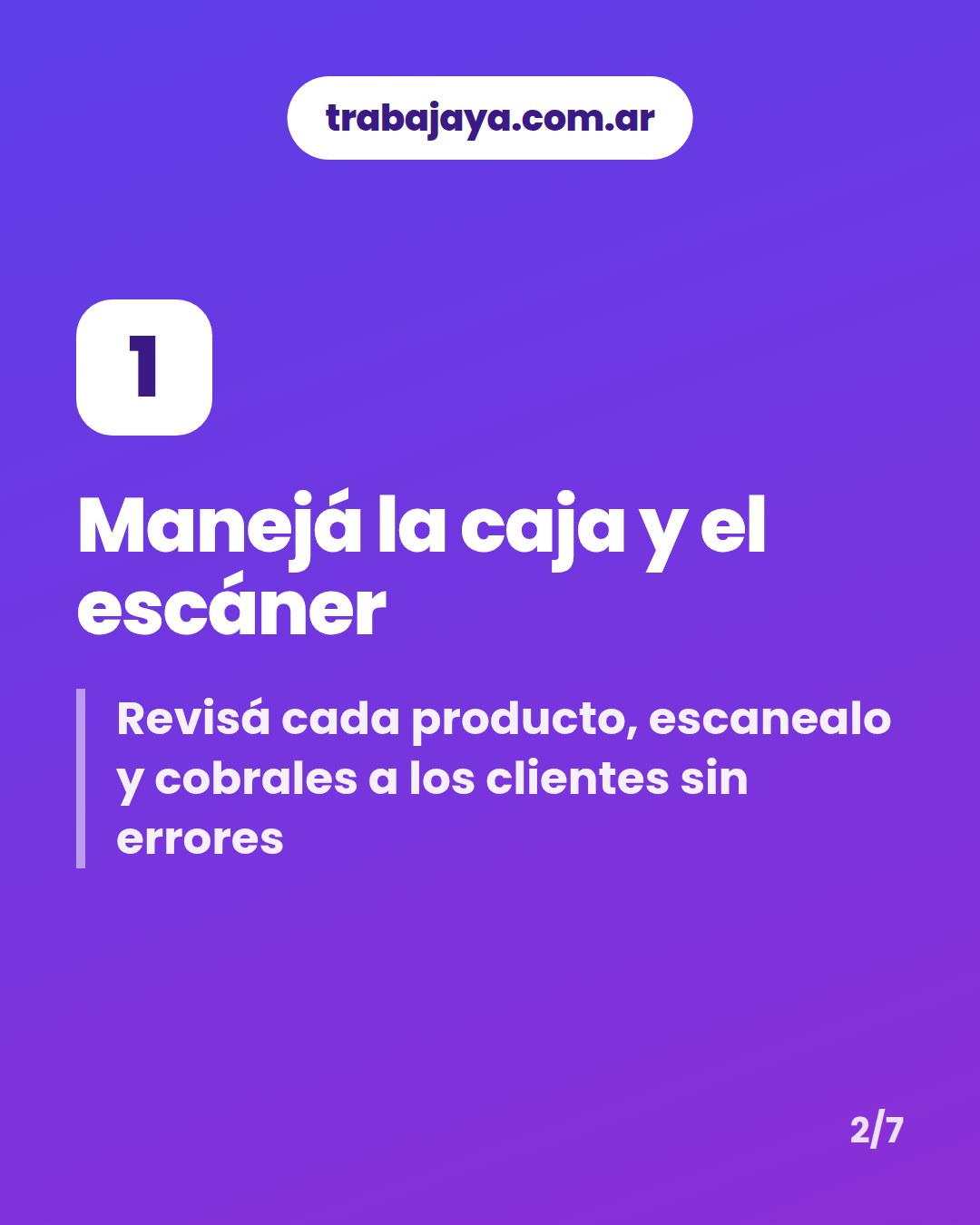 Cómo es trabajar de cajero o cajera de supermercado: placa 2 de 7