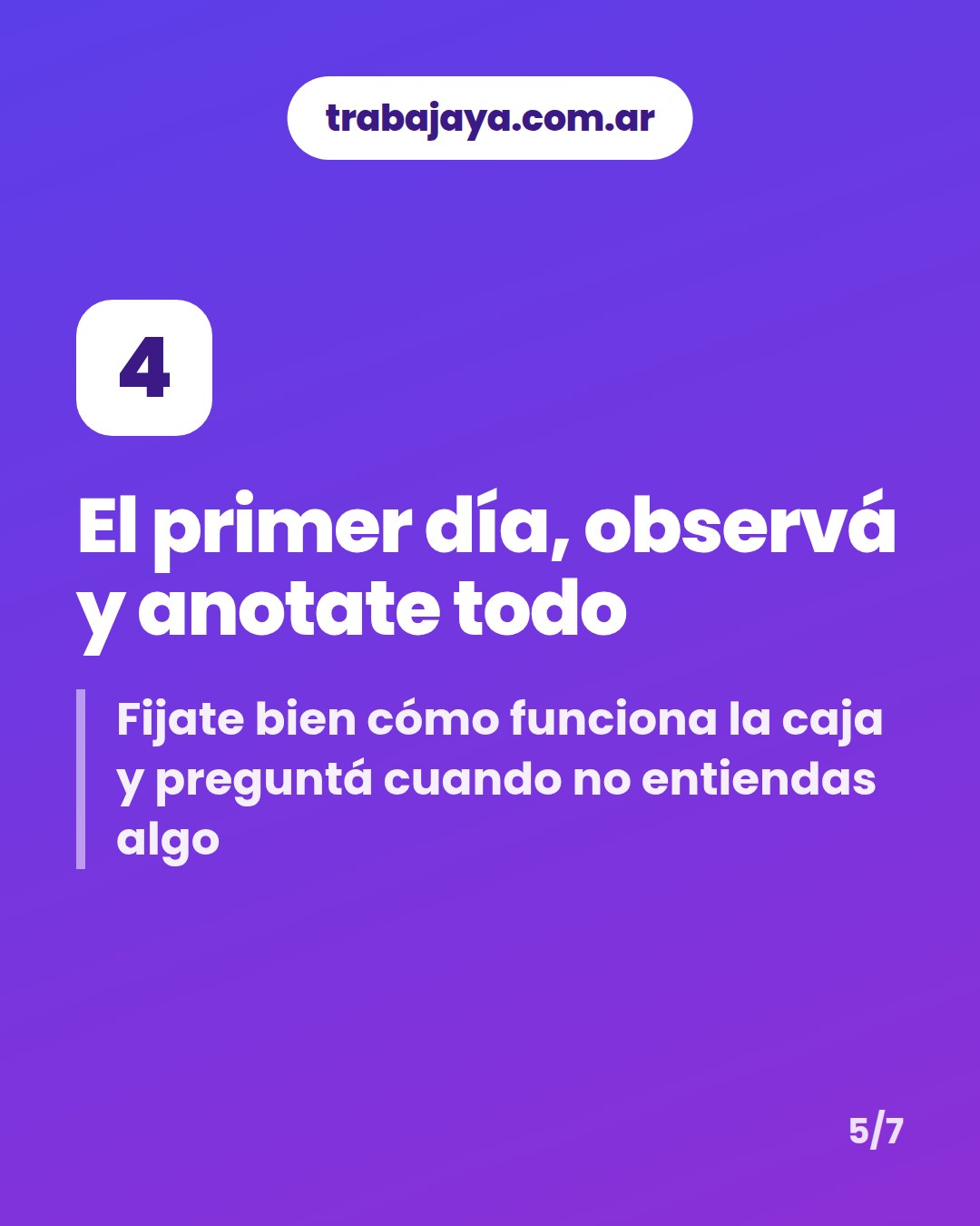 Cómo es trabajar de cajero o cajera de supermercado: placa 5 de 7