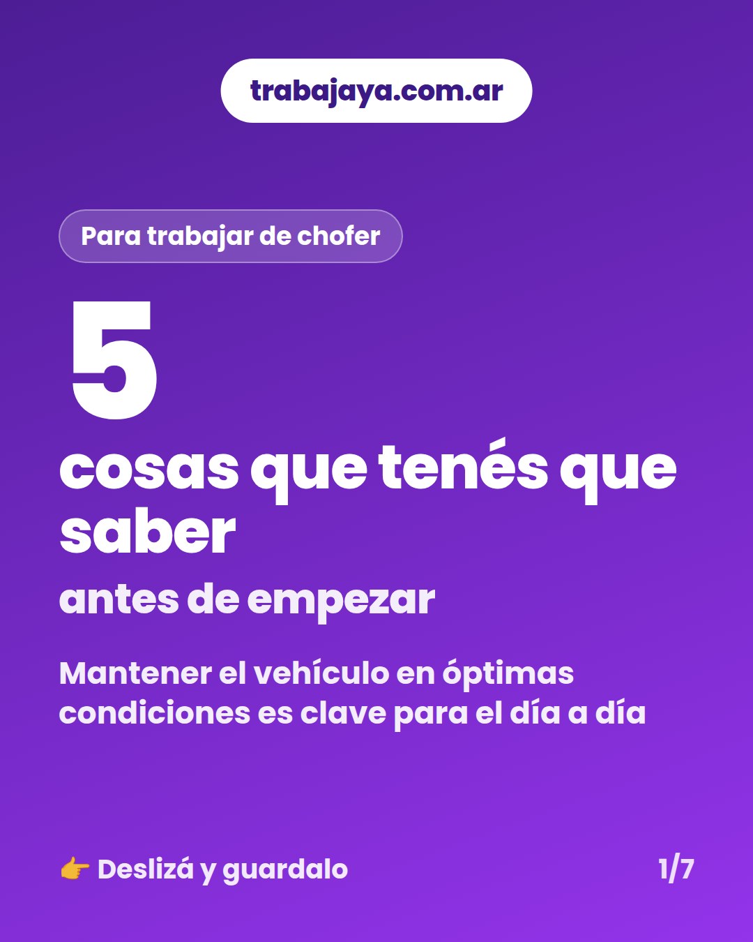 Cómo es trabajar de chofer: placa 1 de 7