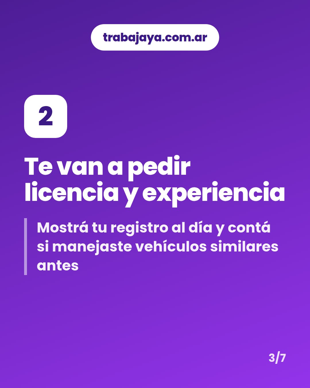 Cómo es trabajar de chofer: placa 3 de 7