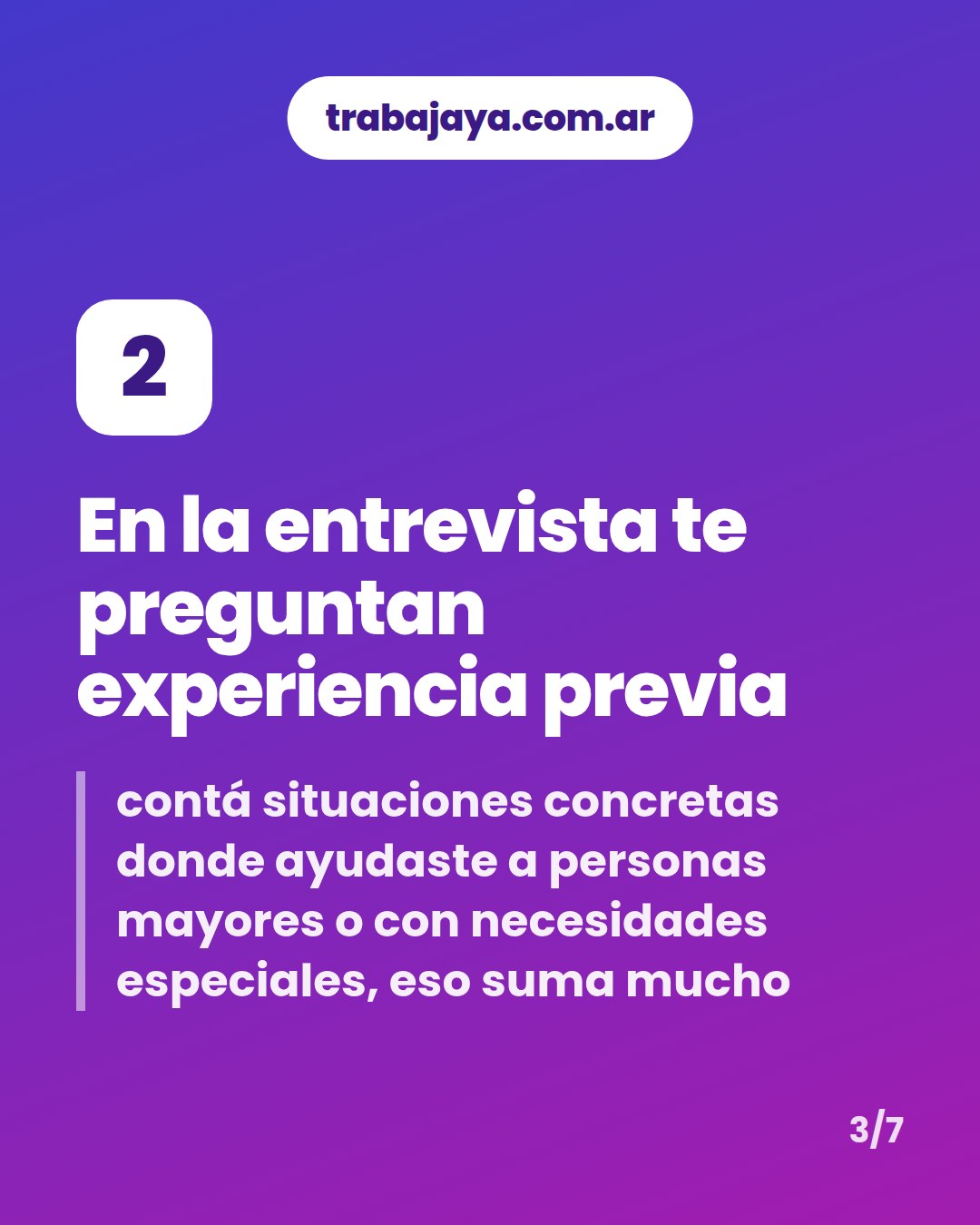 Cómo es trabajar de cuidador o cuidadora de personas mayores: placa 3 de 7