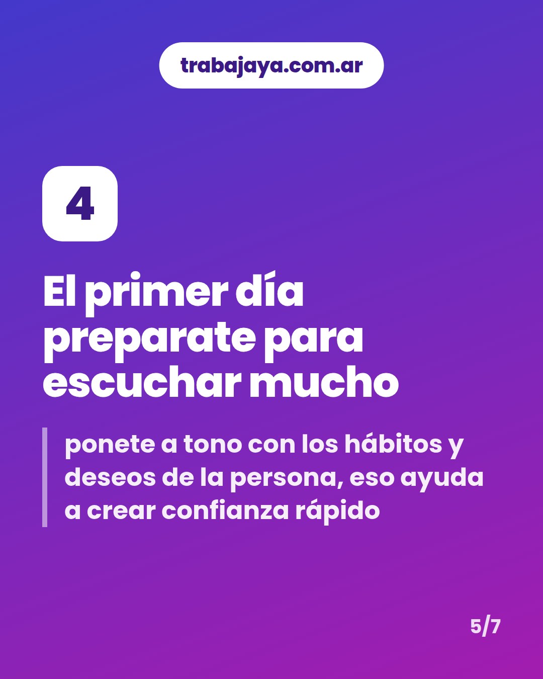 Cómo es trabajar de cuidador o cuidadora de personas mayores: placa 5 de 7
