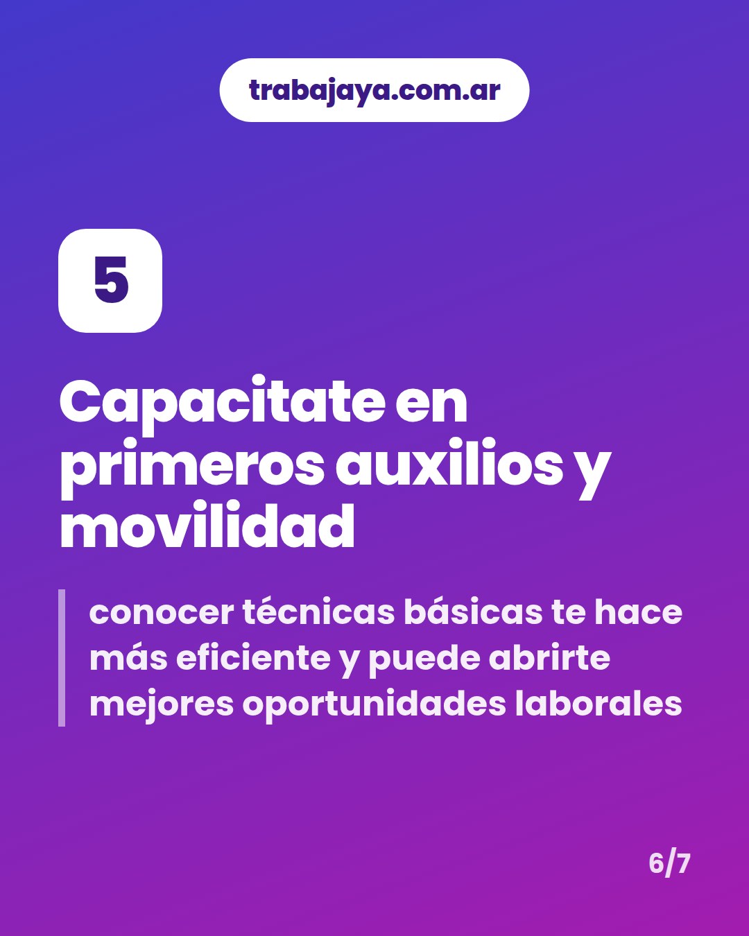 Cómo es trabajar de cuidador o cuidadora de personas mayores: placa 6 de 7