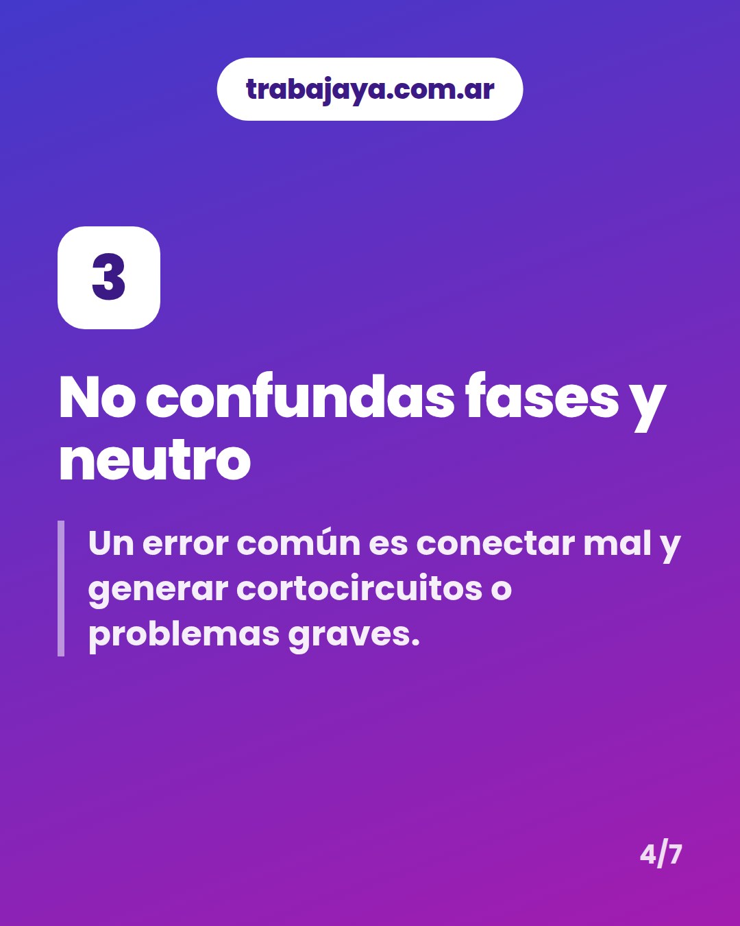 Cómo es trabajar de electricista: placa 4 de 7
