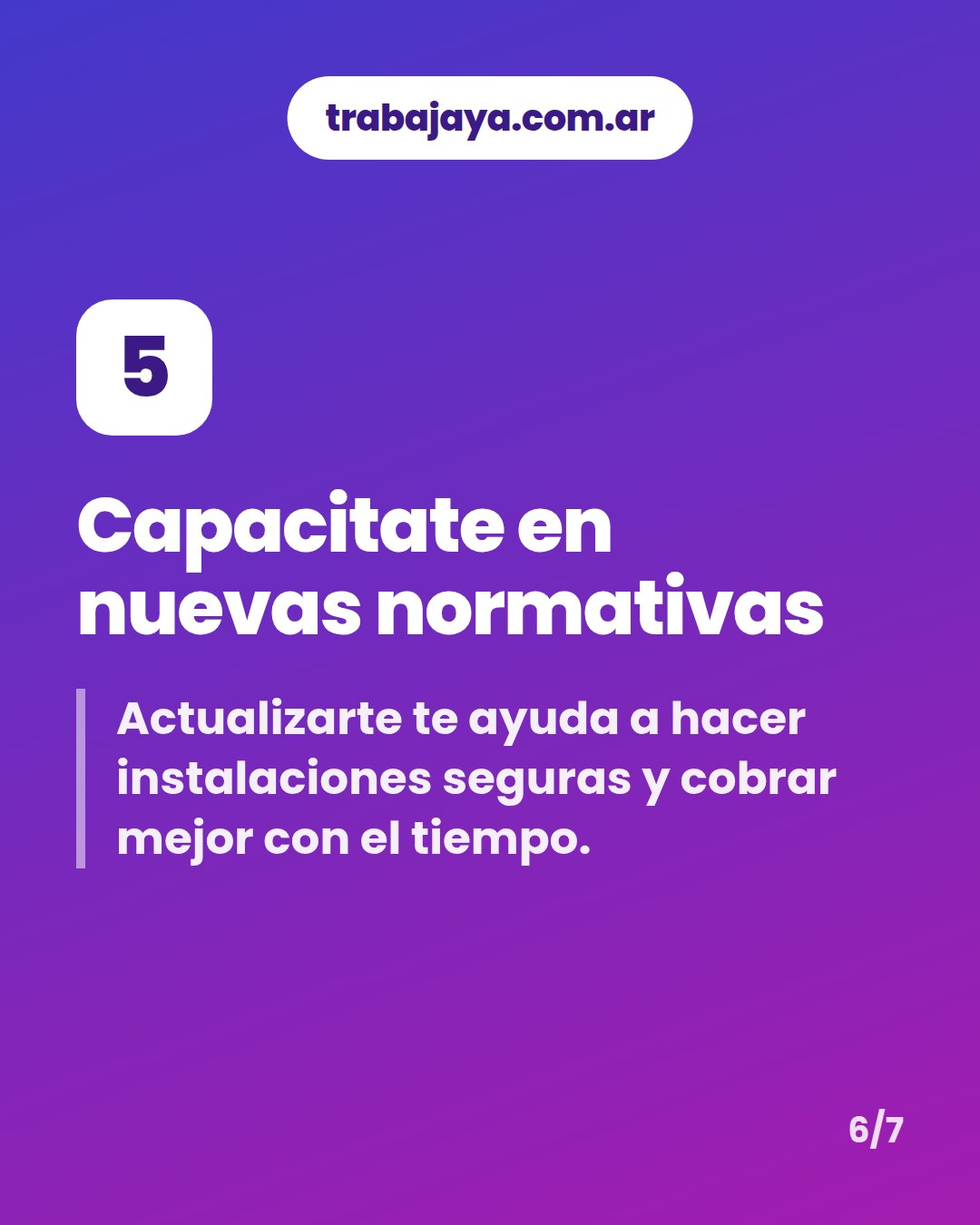 Cómo es trabajar de electricista: placa 6 de 7