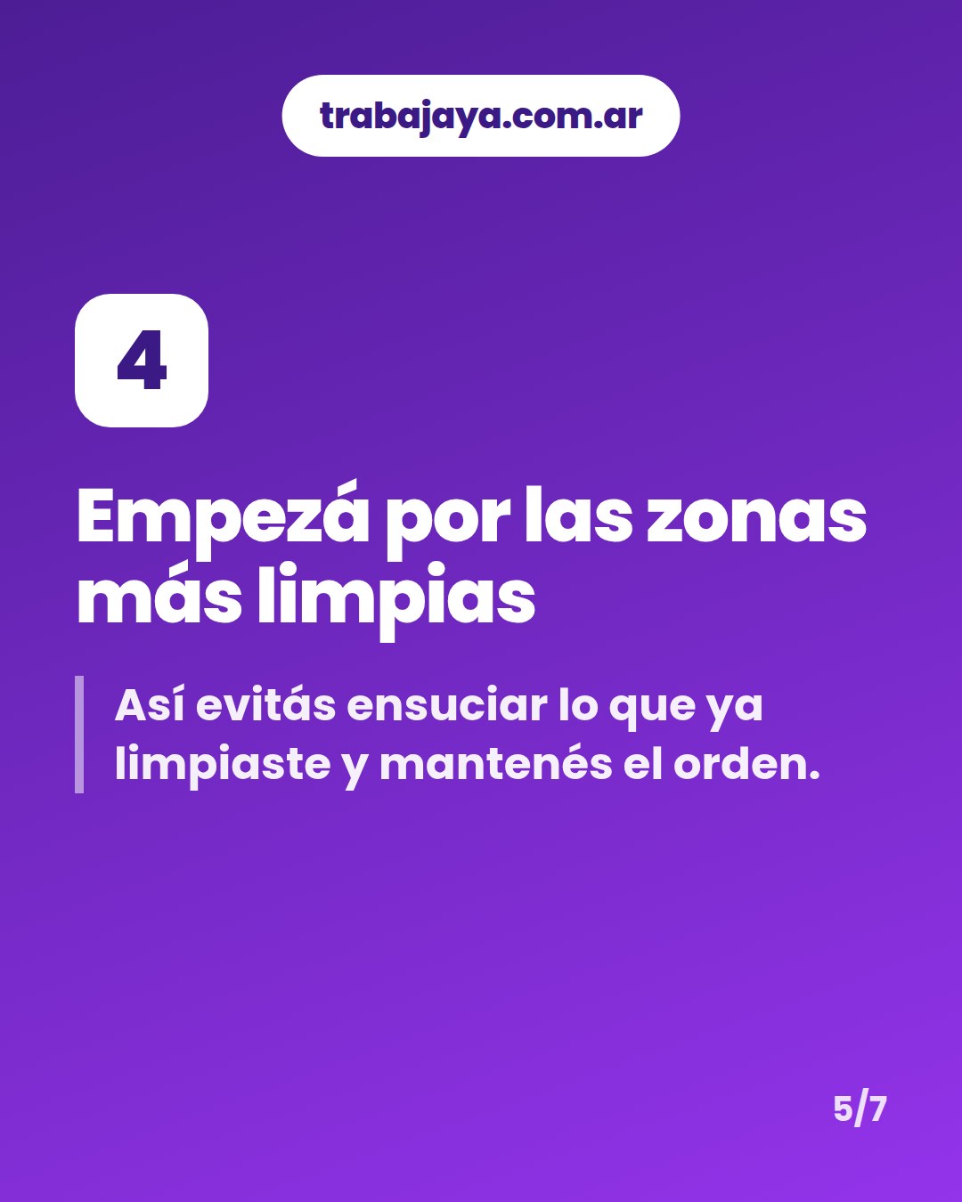 Cómo es trabajar de empleado o empleada de limpieza: placa 5 de 7