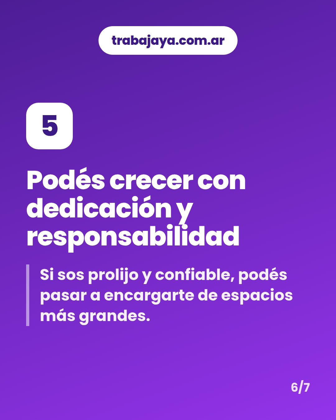 Cómo es trabajar de empleado o empleada de limpieza: placa 6 de 7