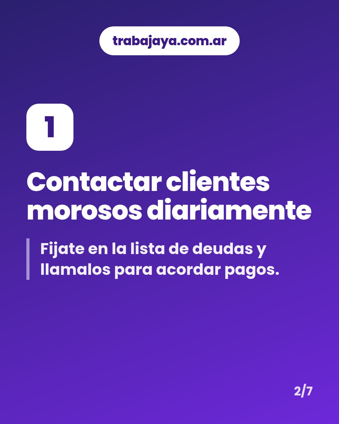 Cómo es trabajar de gestor o gestora de cobranzas: placa 2 de 7
