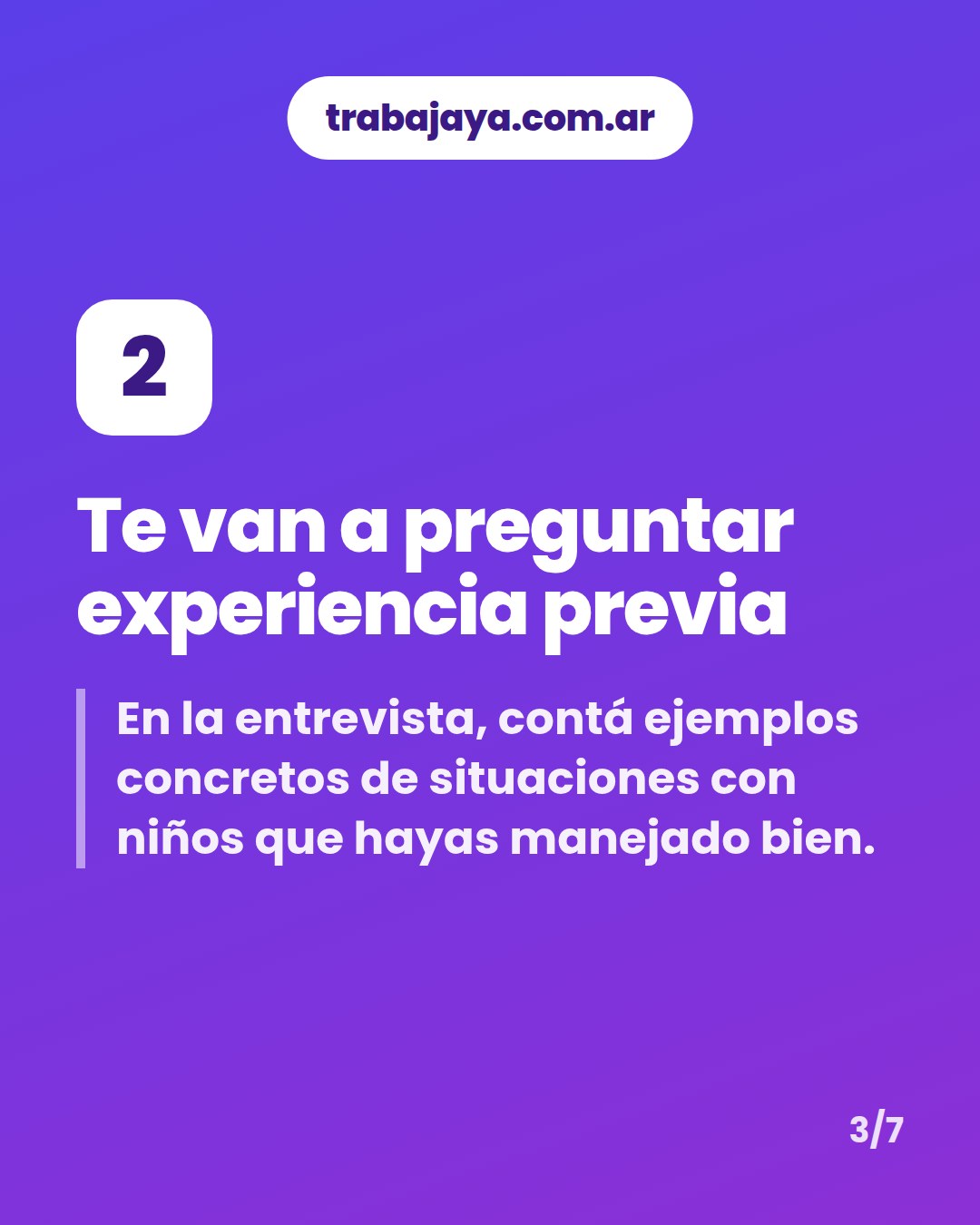 Cómo es trabajar de niñera: placa 3 de 7