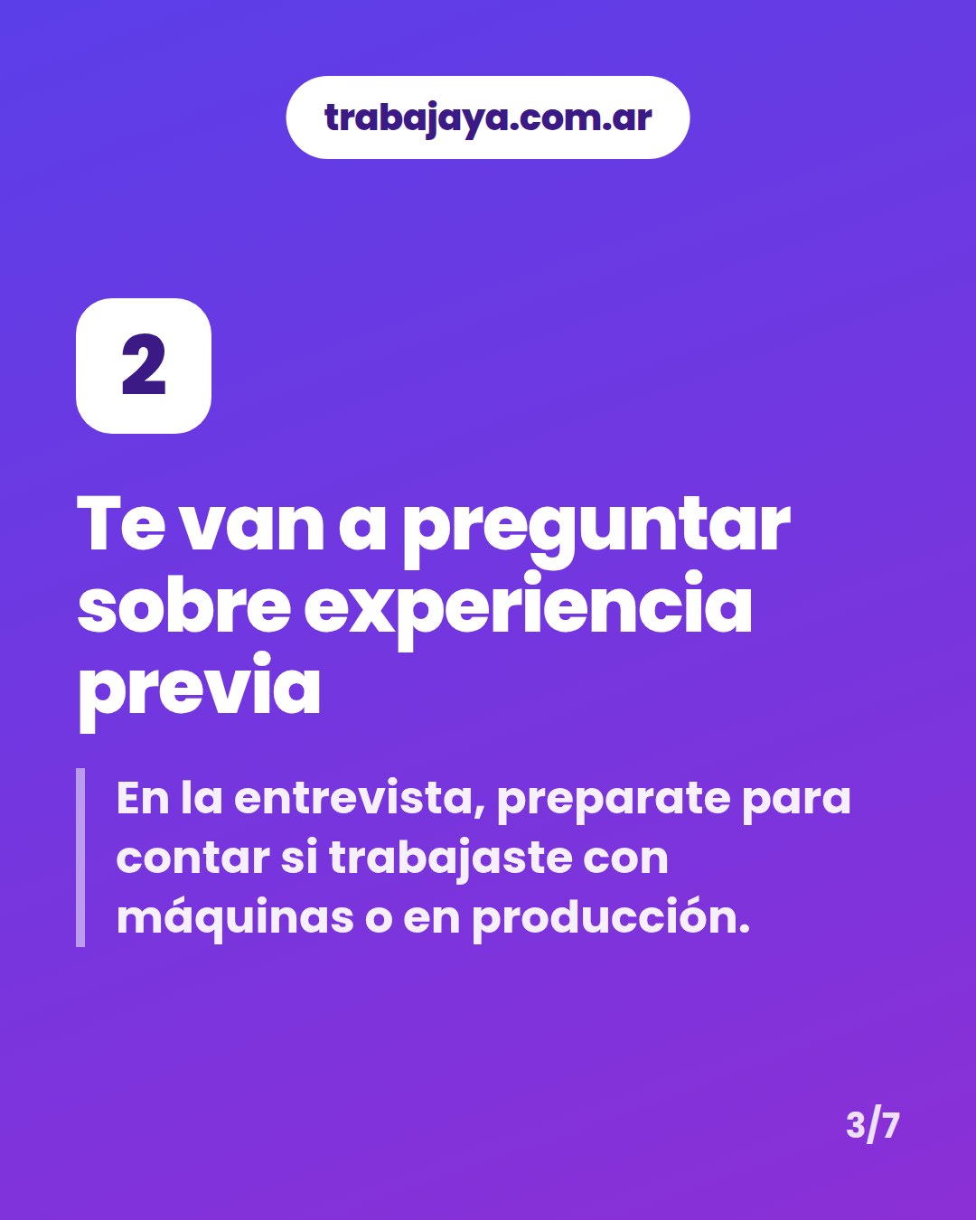 Cómo es trabajar de operario u operaria de producción: placa 3 de 7