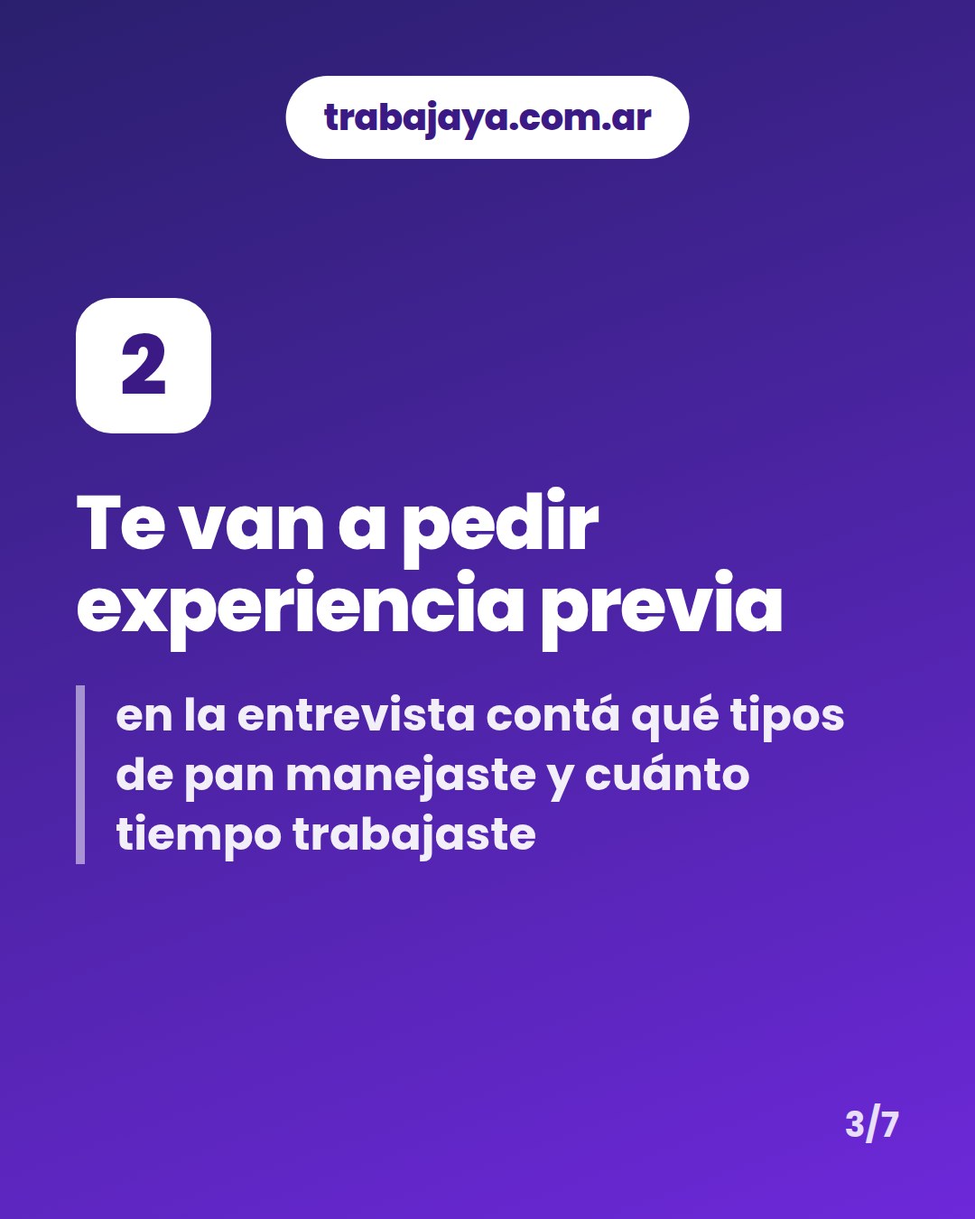 Cómo es trabajar de panadero o panadera: placa 3 de 7