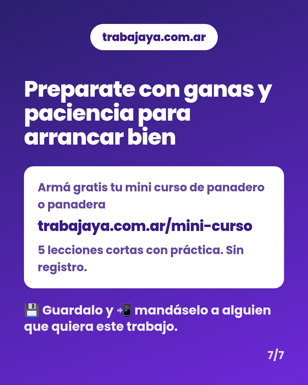Cómo es trabajar de panadero o panadera: placa 7 de 7