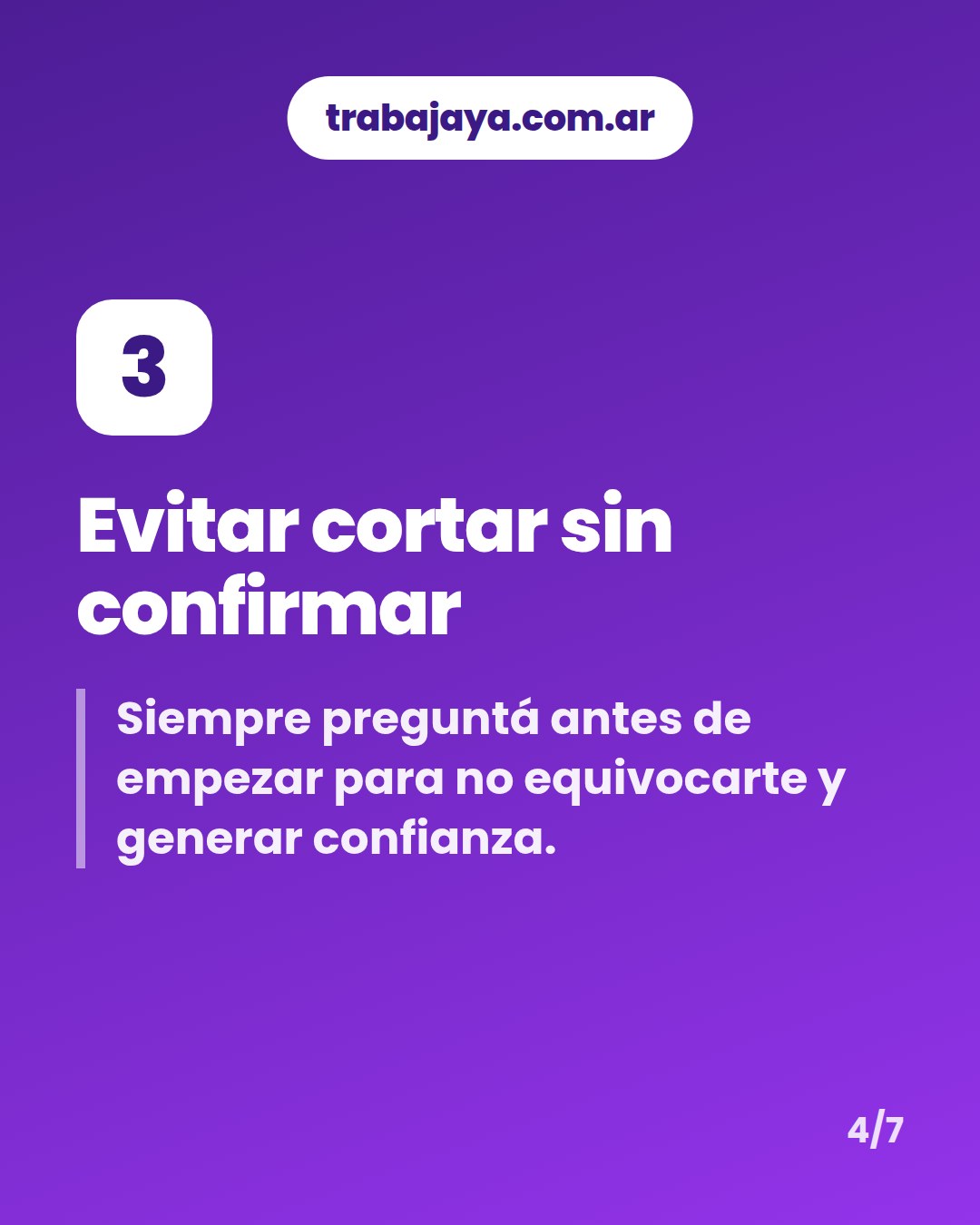 Cómo es trabajar de peluquero o peluquera: placa 4 de 7