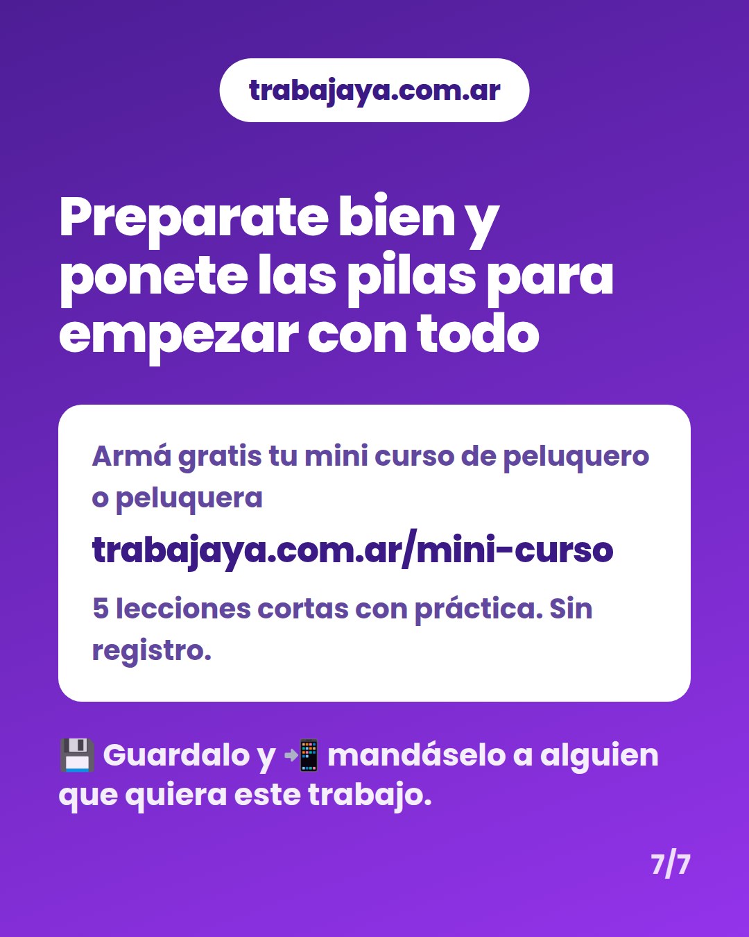 Cómo es trabajar de peluquero o peluquera: placa 7 de 7
