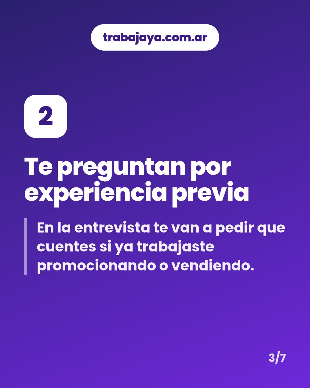 Cómo es trabajar de promotor o promotora: placa 3 de 7