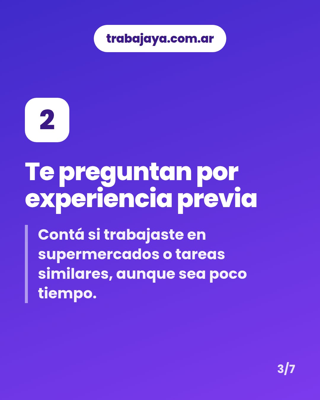 Cómo es trabajar de repositor o repositora: placa 3 de 7