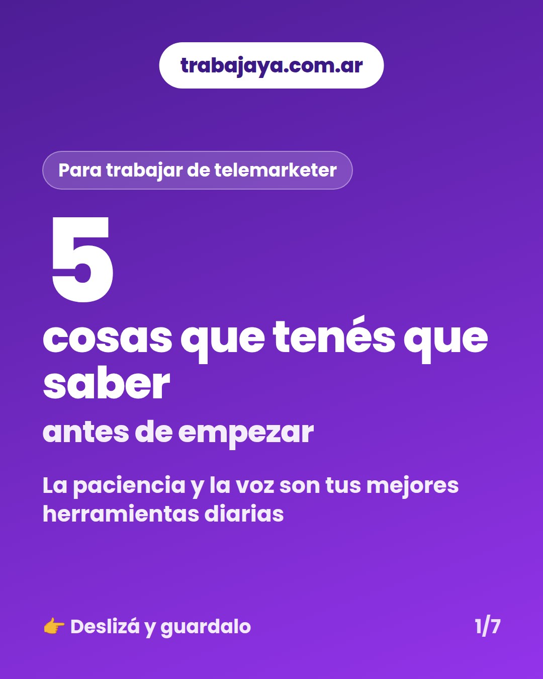 Cómo es trabajar de telemarketer: placa 1 de 7